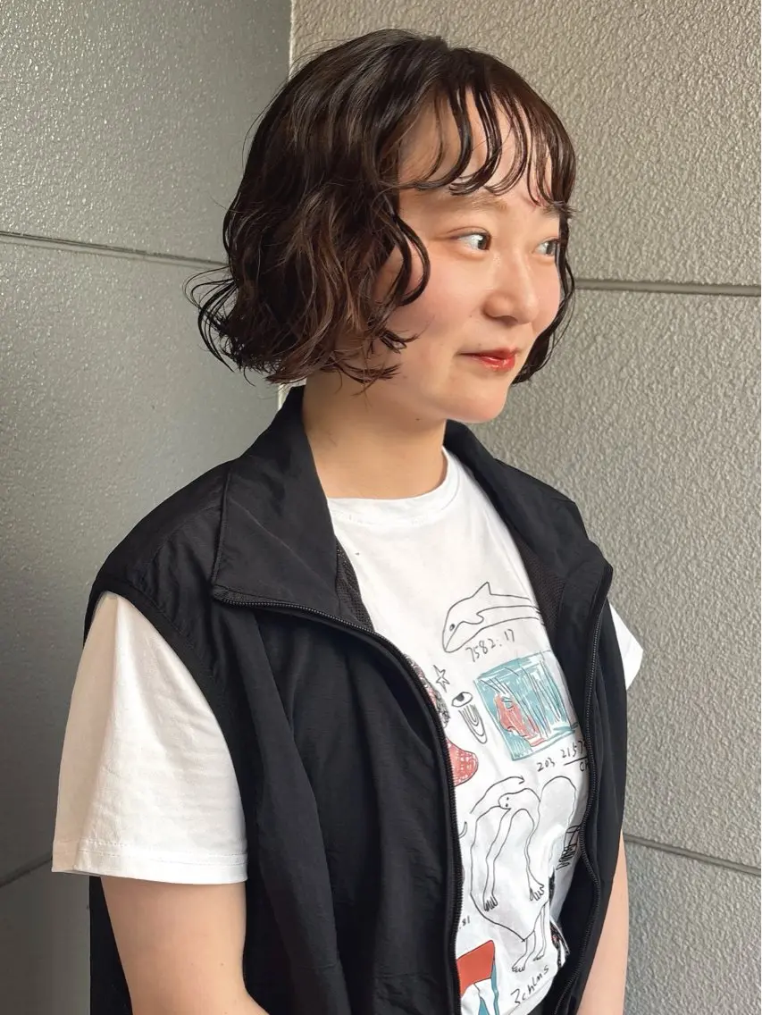 ミディアム 安藤楓華 fuka andoのヘアスタイル