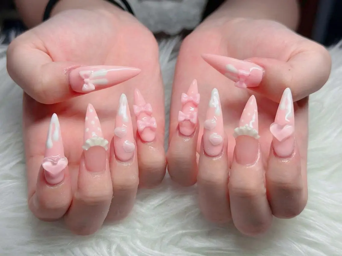ネイル フレンチネイル ジェルネイル ハロウィン 韓国ネイル マグネットネイル ハンドネイル Hbaby nailのネイルデザイン