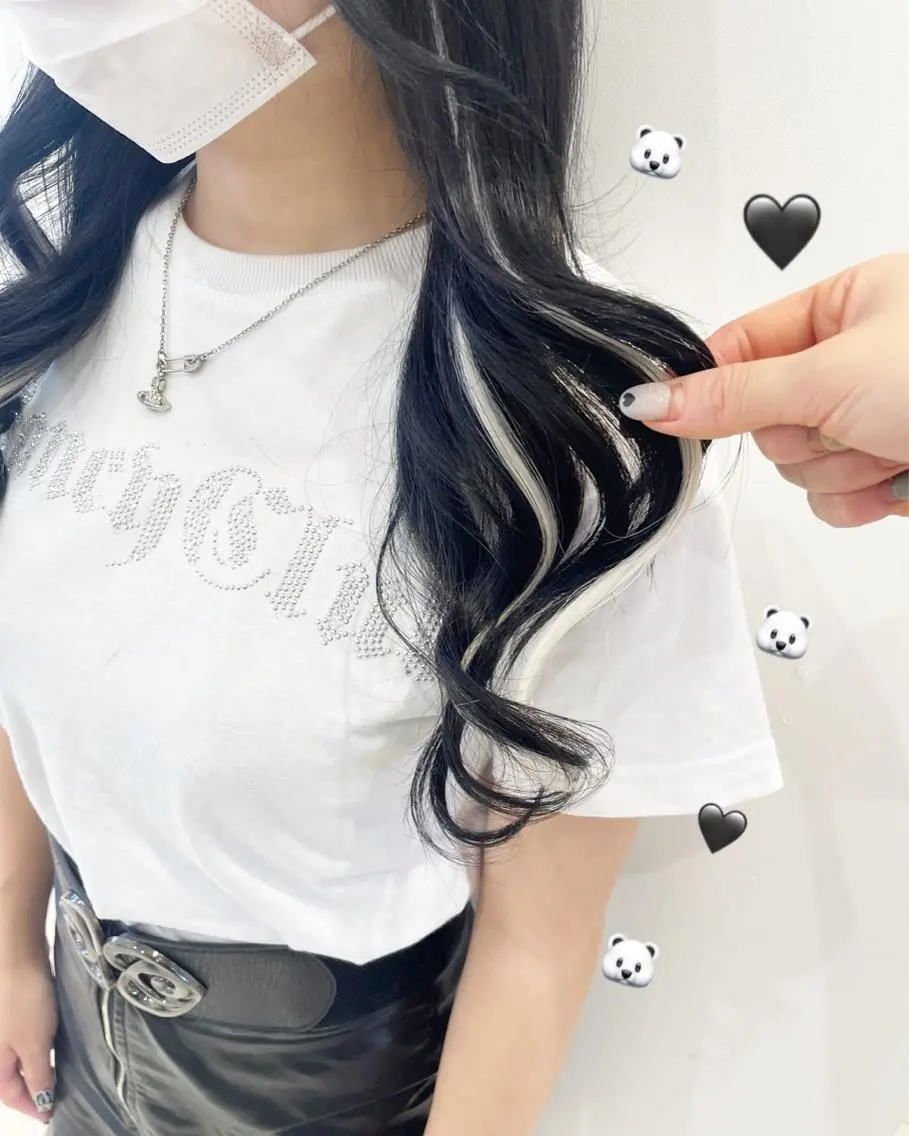 🤍🍒ワンカラー🧸pointシールエクステ4本コース🍒🤍の写真