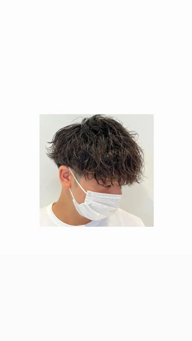 なみまきパーマ+メンズカット　⚠️当日予約NG /  ３日前までにお願いします⚠️の写真