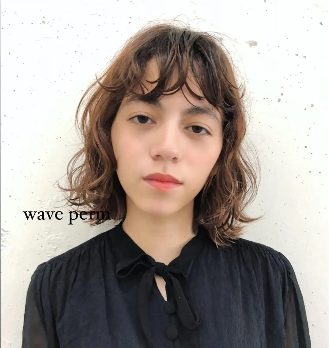 ミディアム パーマ 🦭era shiori🦭のヘアスタイル