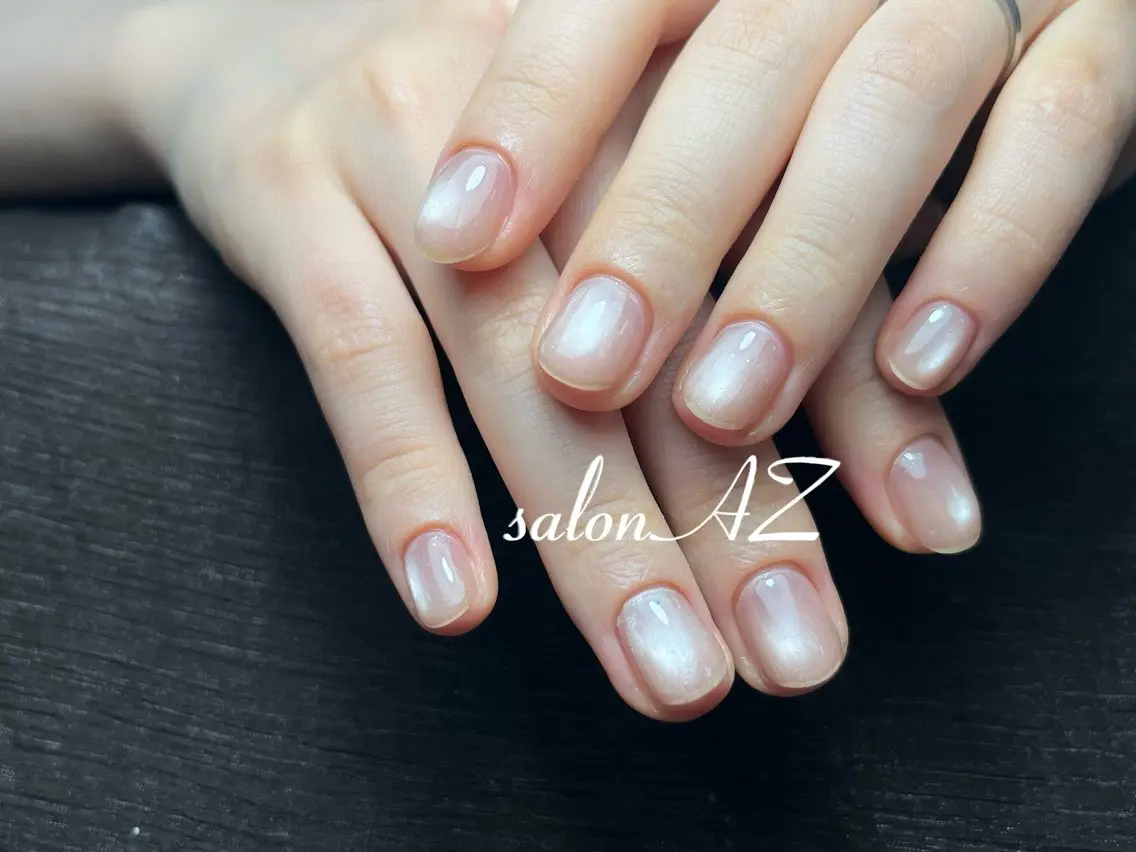 ネイル アートネイル 長さ出し フットネイル フレンチネイル ジェルネイル salon AZのネイルデザイン