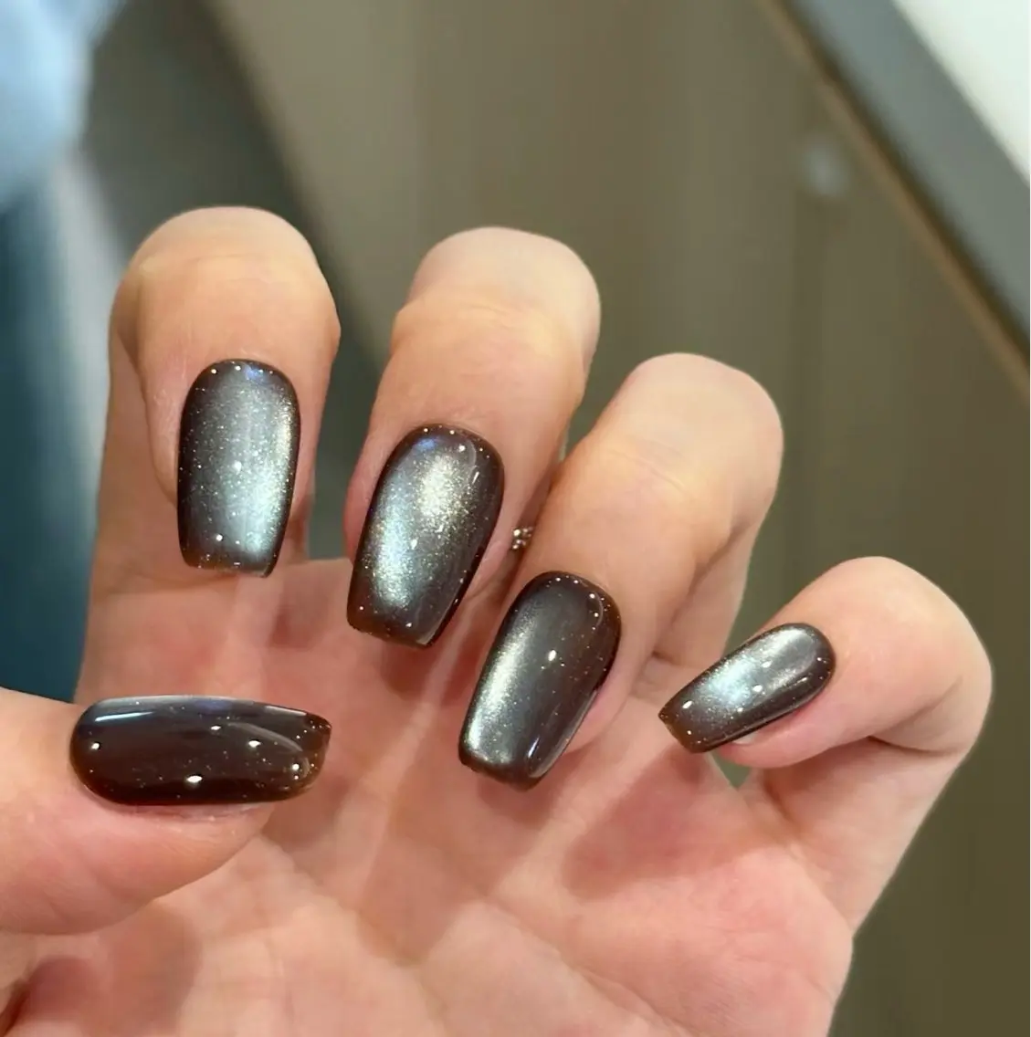 ネイル アートネイル オーロラネイル チークネイル 長さ出し フットネイル Blossom nail_研修のネイルデザイン
