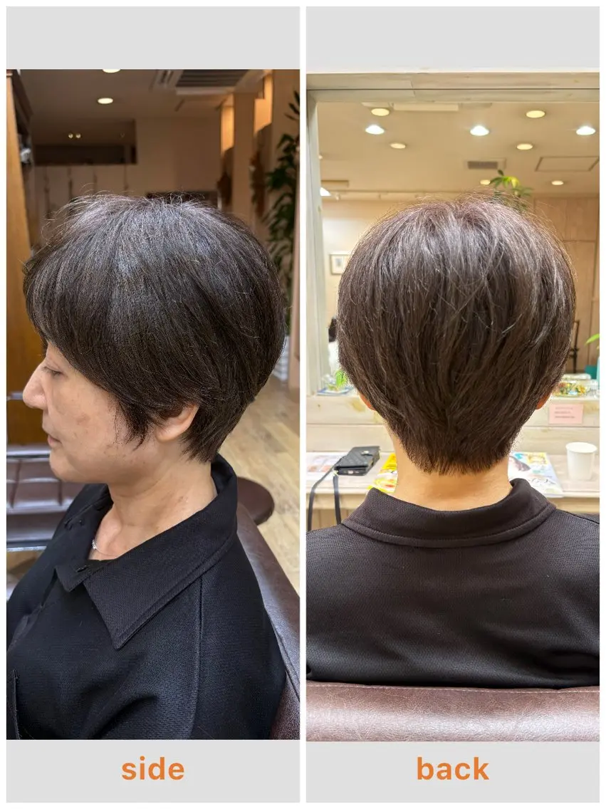 ショート アッシュ ショートヘア 山田 美月のヘアスタイル