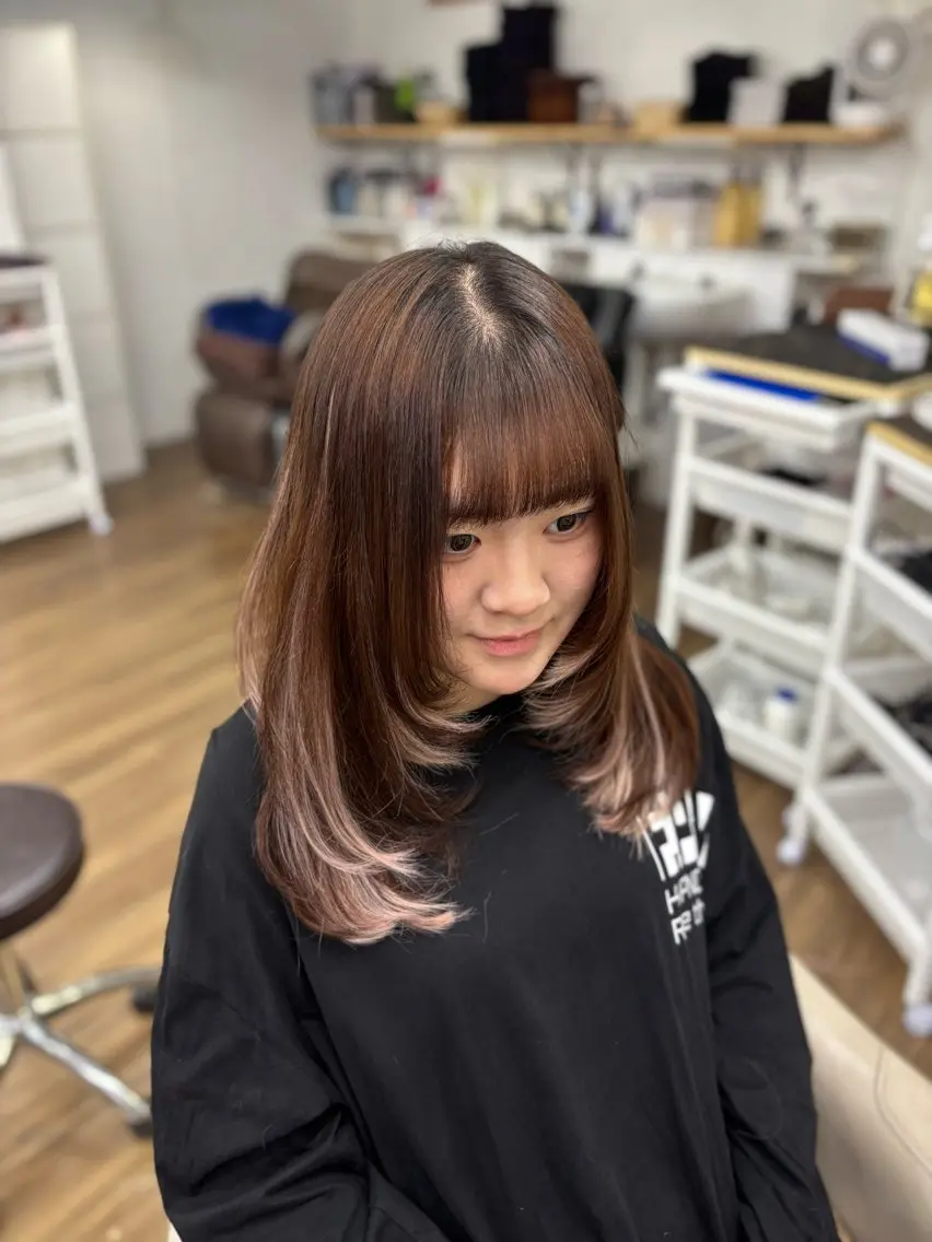 ロング ハイライト レイヤーカット エクステ エクステ/ハイトーン /ミサキのヘアスタイル