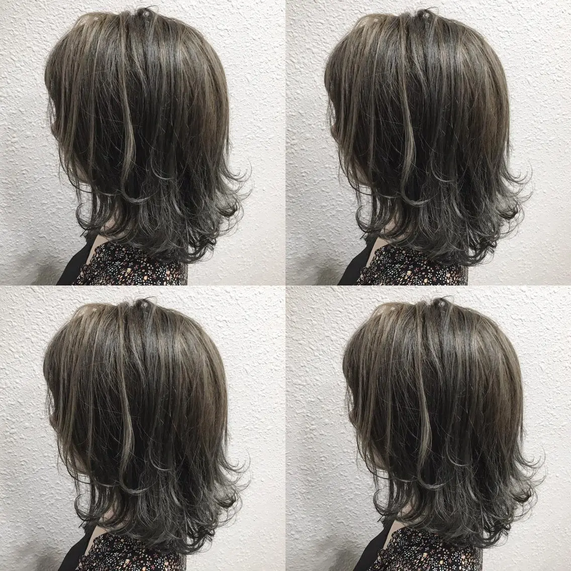 ミディアム カラー ブリーチ 透明感カラー グレージュ HIRO. ★のヘアスタイル