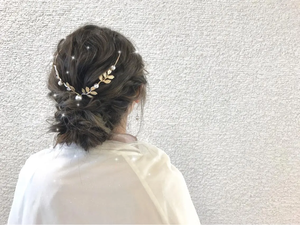セミロング ヘアアレンジ 結婚式・ブライダル デート 高橋恵🌈生え癖改善 ウルフ/レイヤーのヘアスタイル