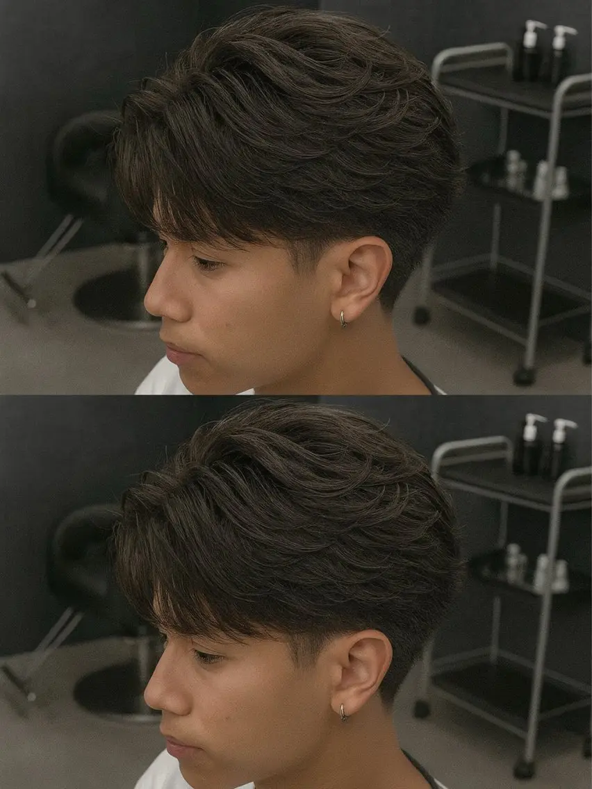 ミディアム パーマ ヘアアレンジ メンズ ミディアムパーマ メンズパーマ メンズツイストパーマ 波巻きパーマ ツイストパーマ カット パーマ トリートメント ヘッドスパ ヘアセット 🔥ニュアンス フェザー小林海斗🔥のヘアスタイル