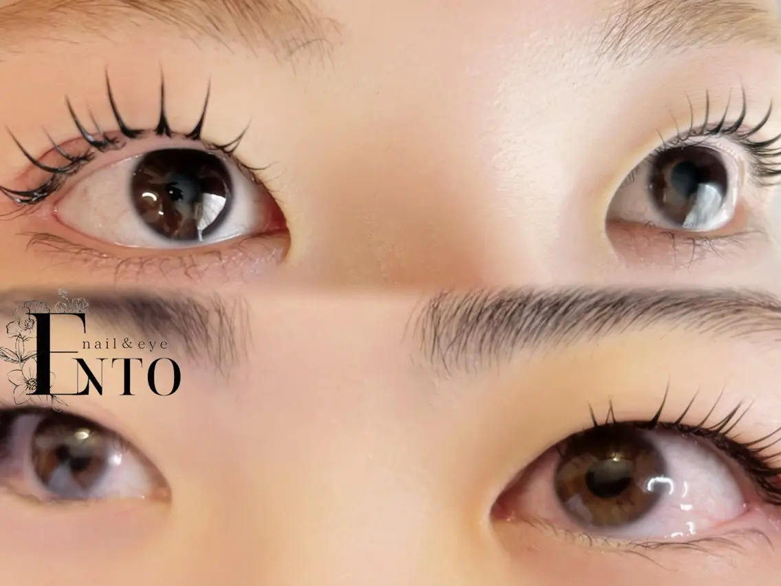 マツエク・マツパ 韓国風マツエク 一重×まつ毛パーマ Ento nail&eyeの眉毛・アイブロウイメージ