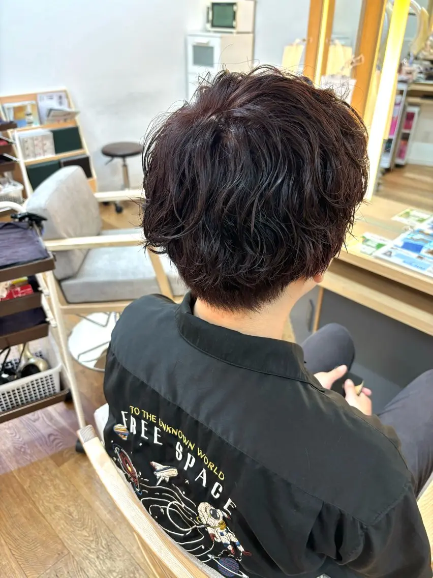 🍊営業時間（平日11:00​〜​土日祝10:00​〜​）限定🍊メンズカット＋パーマ⚠️メンズ限定の写真