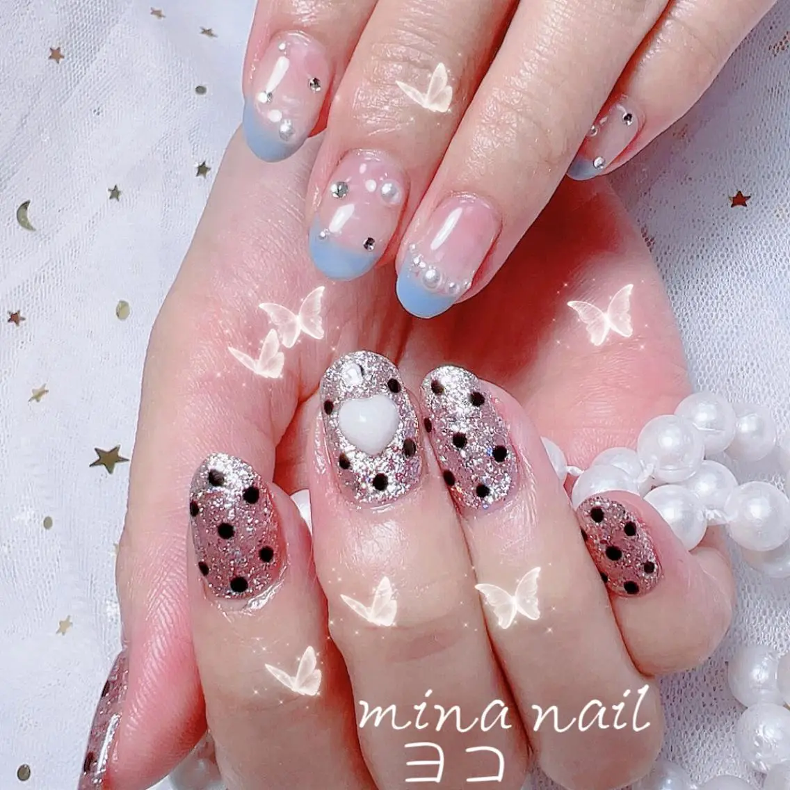 ネイル 🦋チップ長さだし 専門店🦋のネイルデザイン