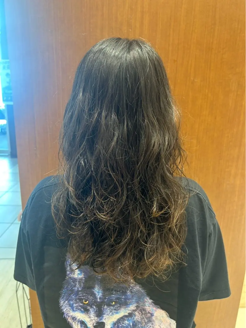 ロング パーマ カット パーマ ⭐︎ マイのヘアスタイル