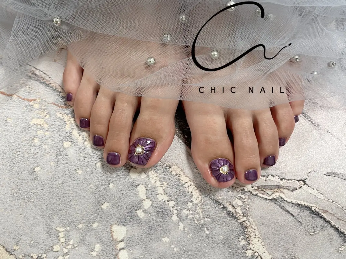 ネイル フットネイル CHIC NailSalonのネイルデザイン