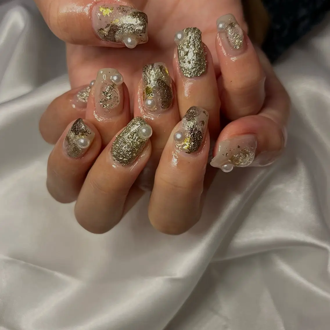 ネイル ジェルネイル ワンカラーネイル パラジェル ハンドネイル nail slow.のネイルデザイン