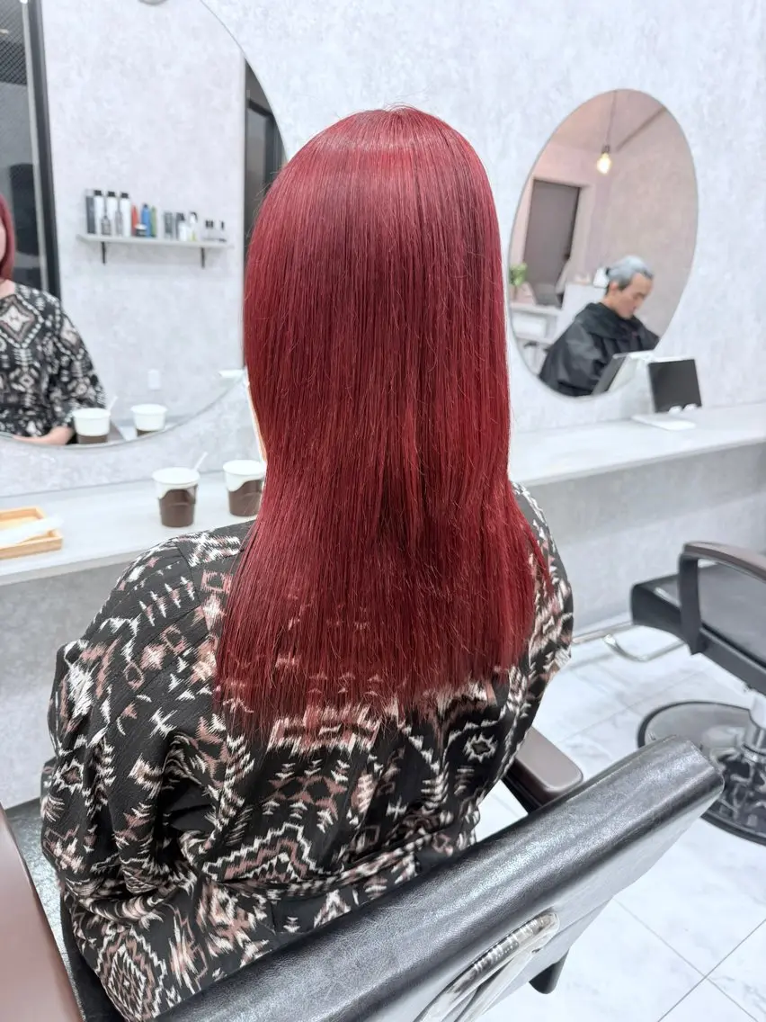 ミディアム カラー 🌺ハイトーン🌺 矢葺 なぎさ🌺🌺のヘアスタイル
