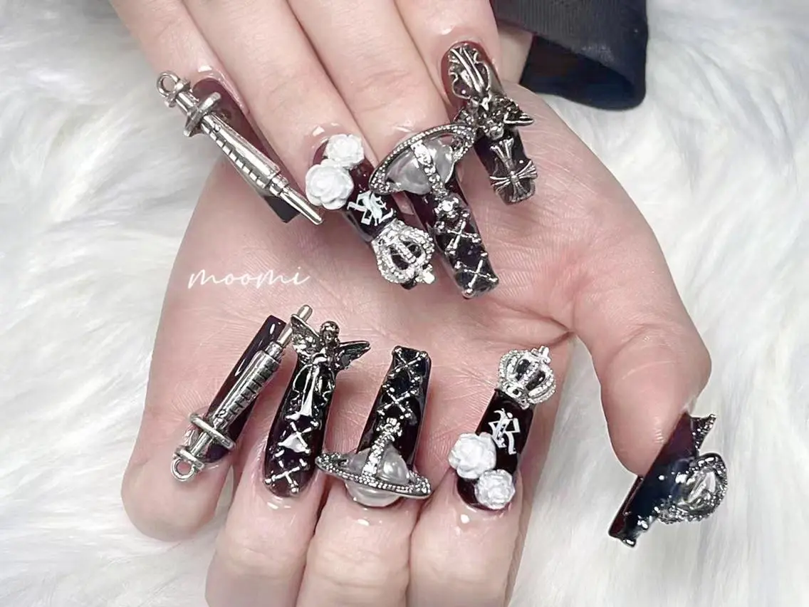 ネイル 長さ出し ジェルネイル グラデーション 韓国ネイル マグネットネイル moomi nail スカルプ専門のネイルデザイン