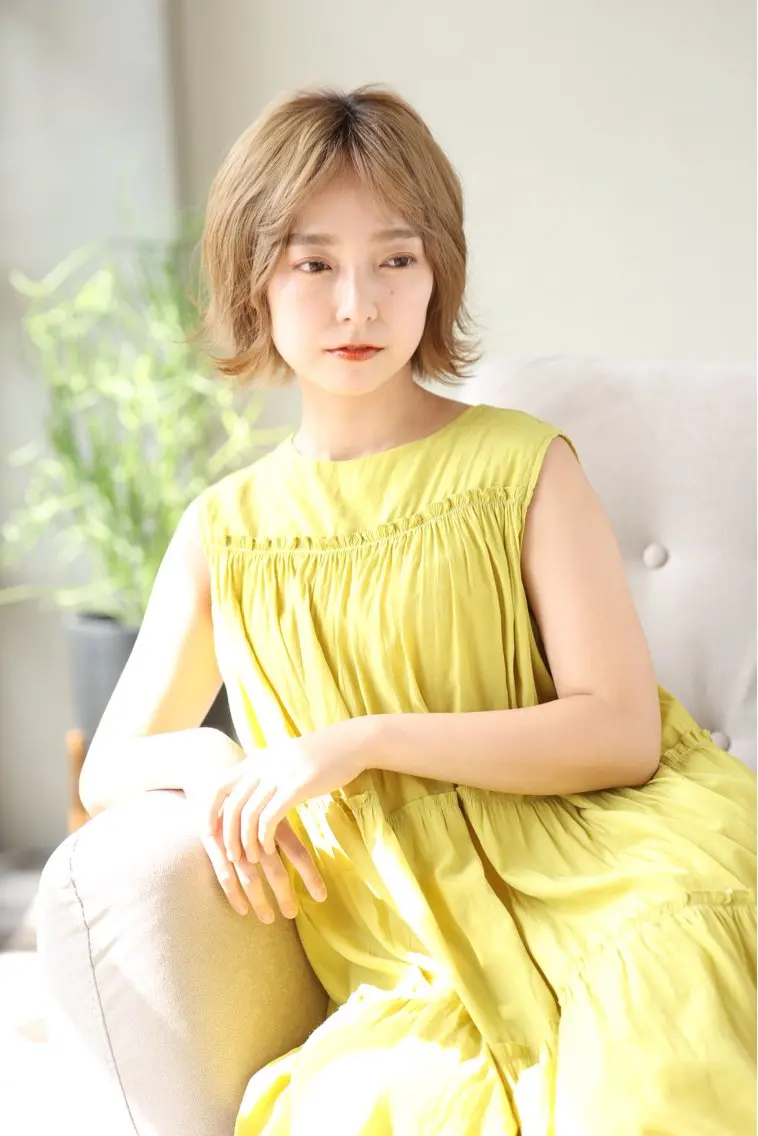 ミディアム カラー カット ヘアカラー トリートメント ヘアセット 福西晃希 【艶髪・髪質改善】のヘアスタイル
