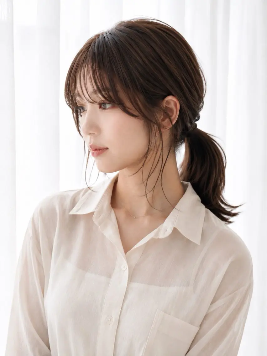 ミディアム カラー ミディアムレイヤー レイヤーカット カット ヘアカラー 池袋/小顔レイヤー/ 顔まわり/taigaのヘアスタイル