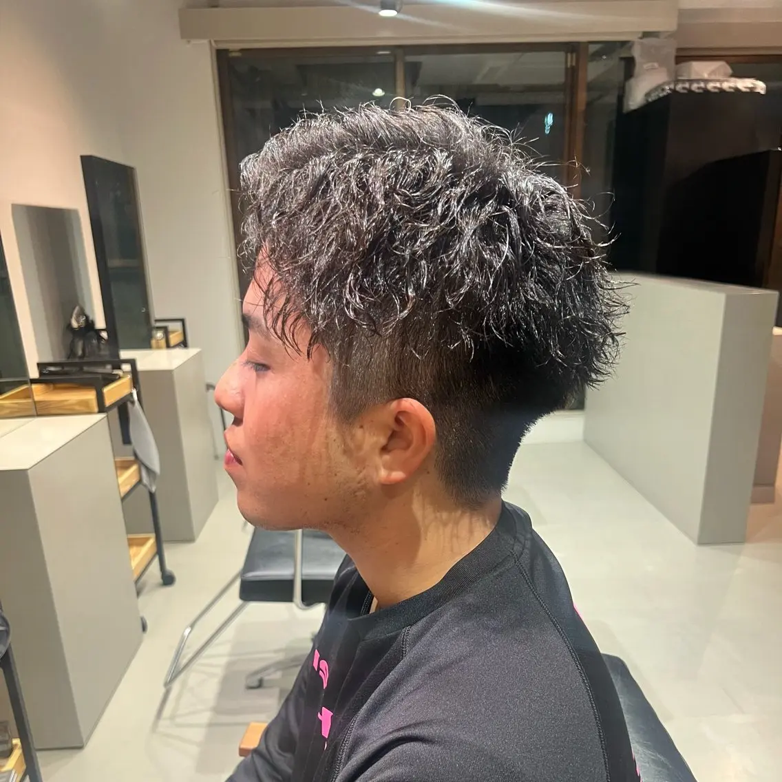 ショート パーマ メンズ Mizuki Yajimaのヘアスタイル