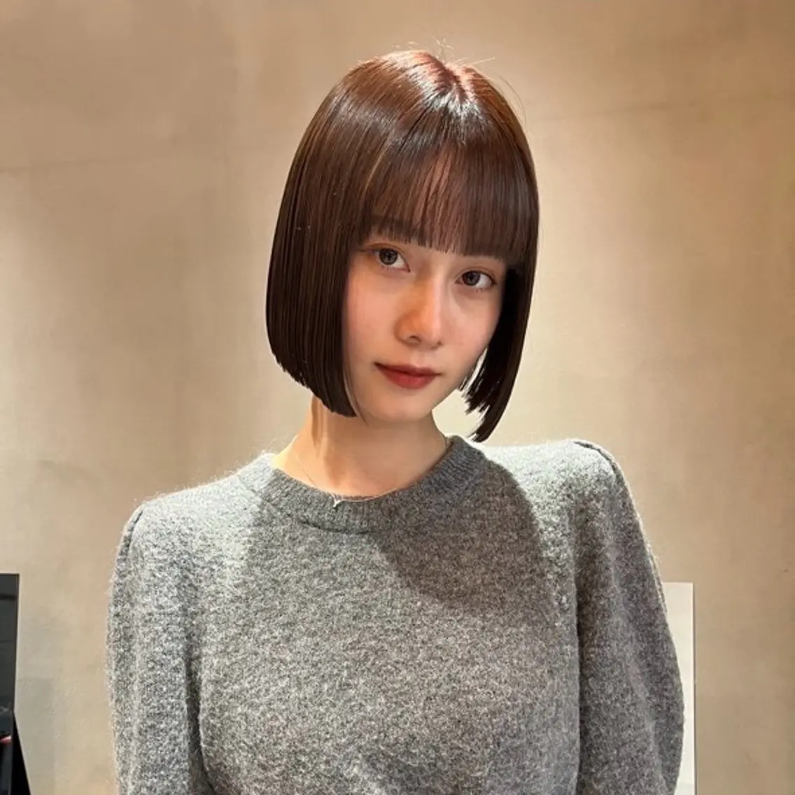 ショート ボブ トリートメント 横浜/レイヤー/ カネコのヘアスタイル