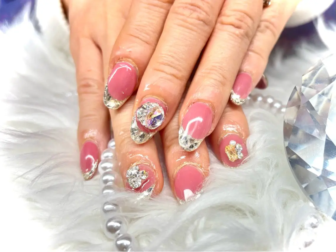 ミディアム フットネイル GGhouse narumiのネイルデザイン