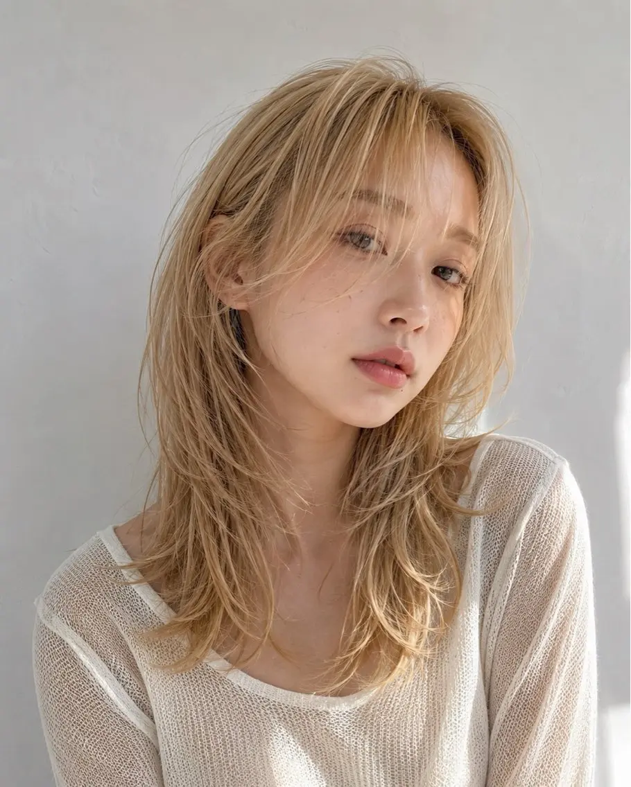 セミロング レイヤー🇰🇷/ 仙台/似合わせのヘアスタイル