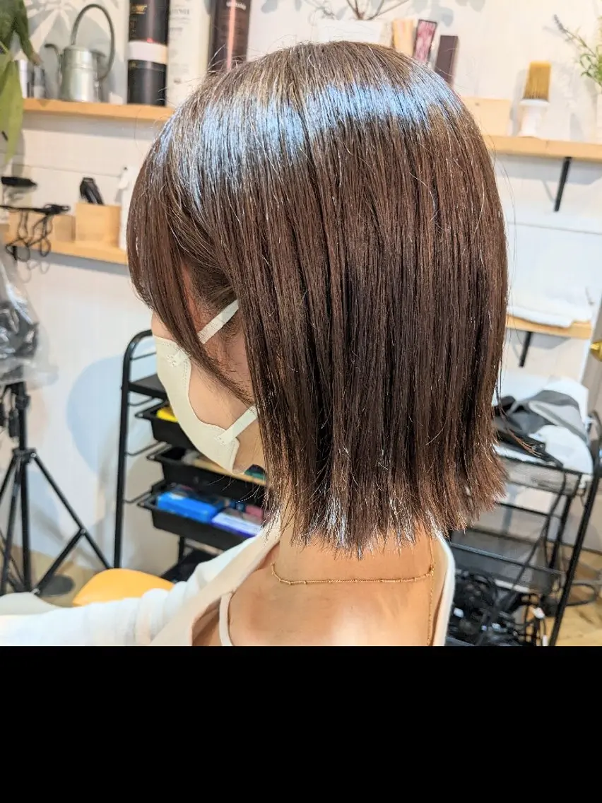 ミディアム ボブ カット トリートメント newi 天王寺　 masakoのヘアスタイル