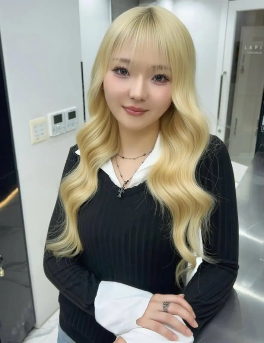 ロング カラー ヘアカラー 笠間 啓聖のヘアスタイル
