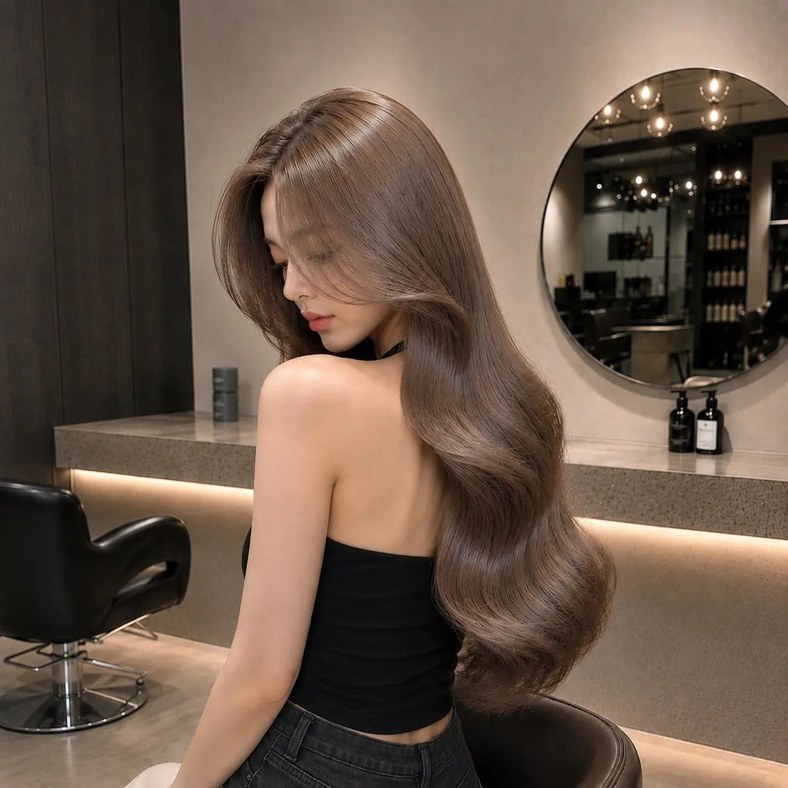 ロング ヘアカラー トリートメント 髪質改善×レイヤー 特化増原優斗のヘアスタイル