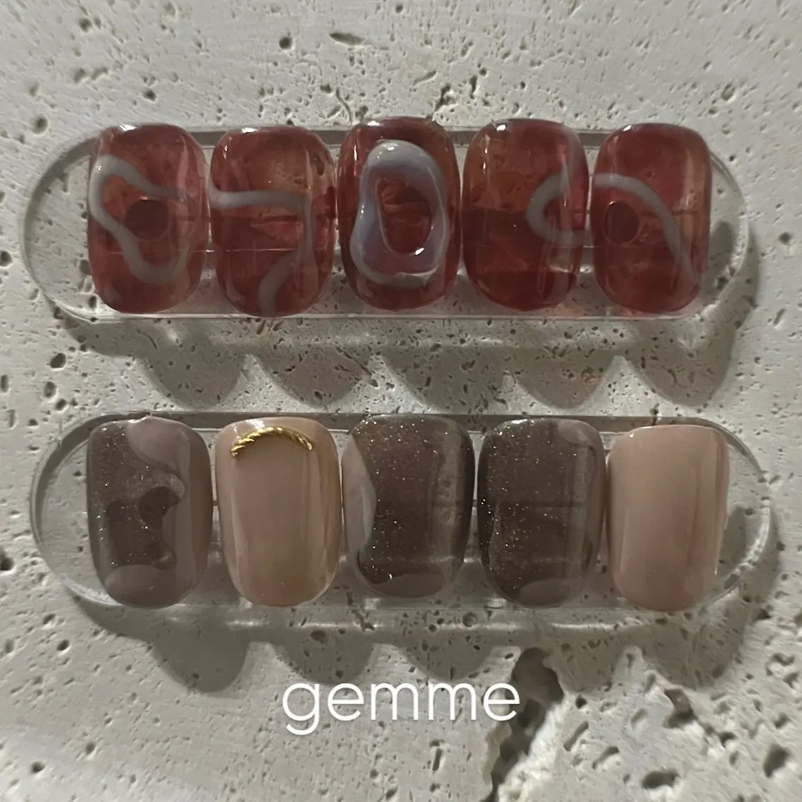 ネイル ジェルネイル ハンドネイル gemme 𓂃 yuiのマツエク・マツパデザイン