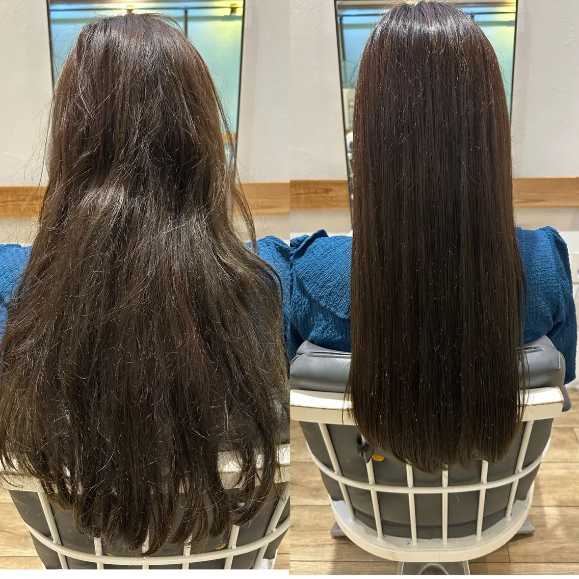 ロング 縮毛矯正・透明感 カラー💙acoのヘアスタイル