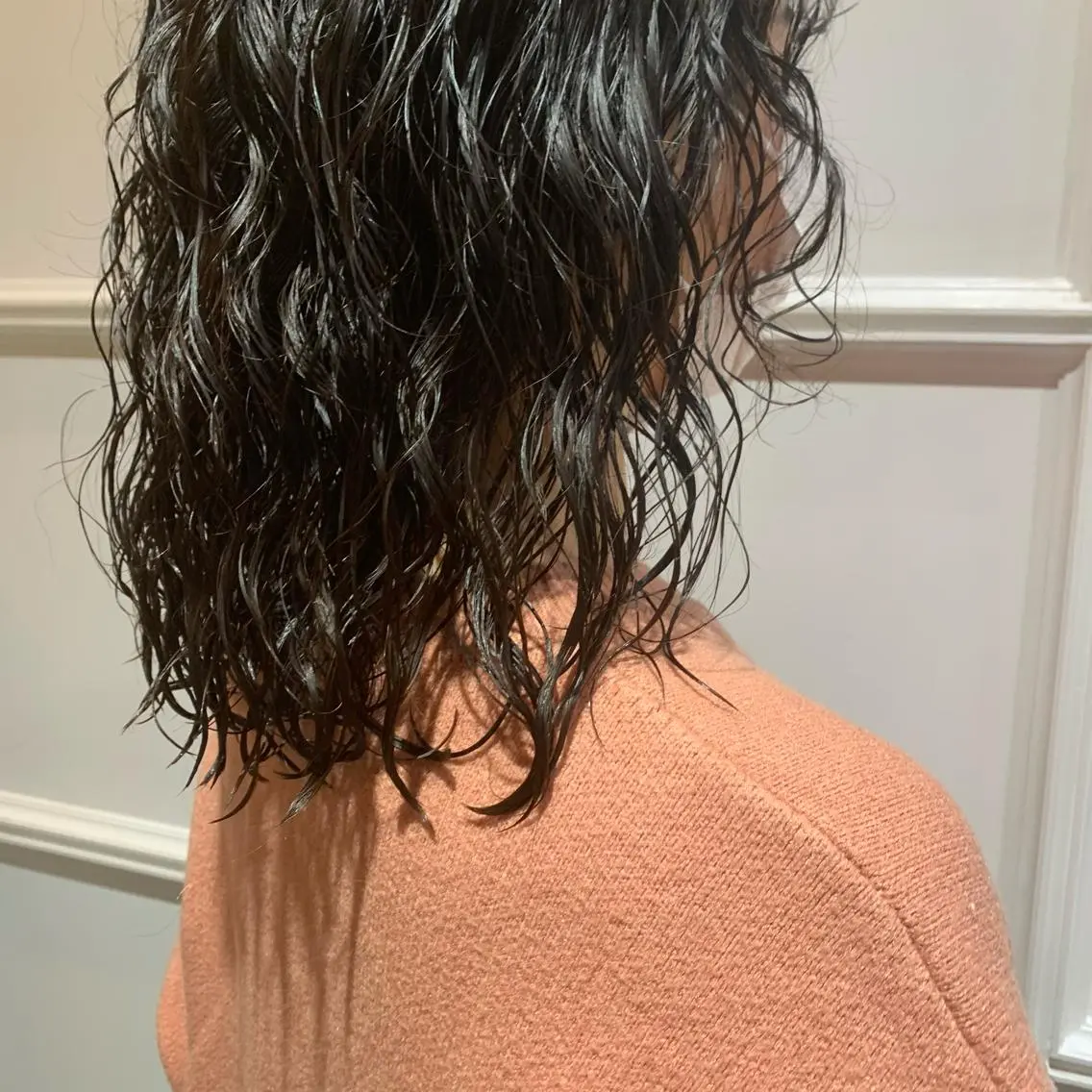 ミディアム パーマ ヘアアレンジ ミディアムパーマ 髪質改善カラー&TR 縮毛矯正/弱酸性矯正のヘアスタイル