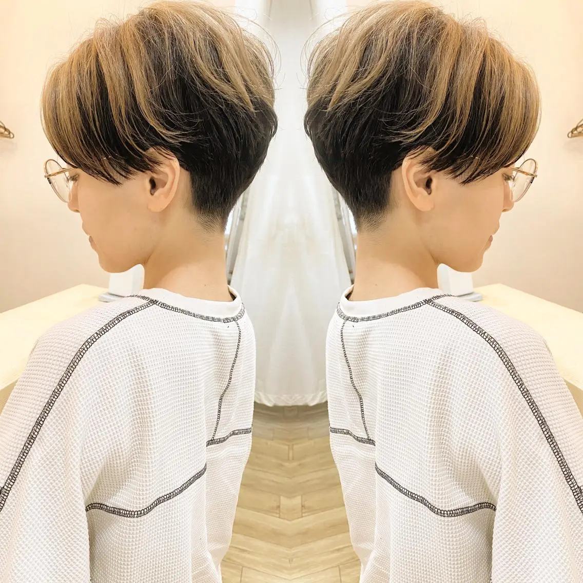 ショート カラー イルミナカラー grand juteのヘアスタイル