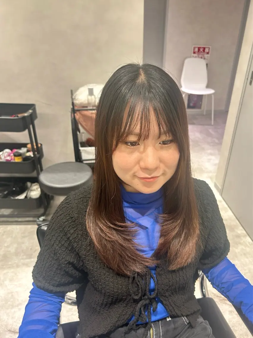 セミロング ayari🌸西梅田 カットモデル募集中✨のヘアスタイル