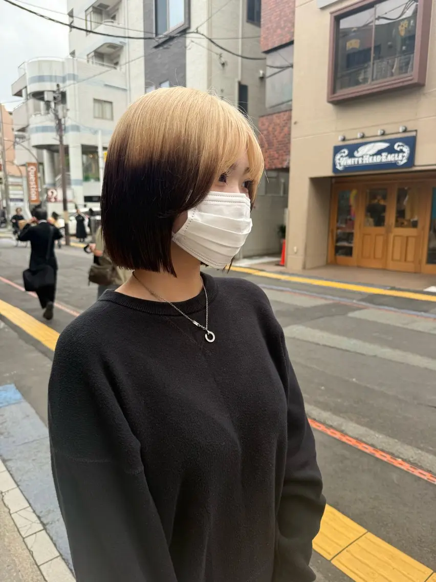 ミディアム ボブ カラーモデル募集中 Rei🐈‍⬛/大宮のヘアスタイル