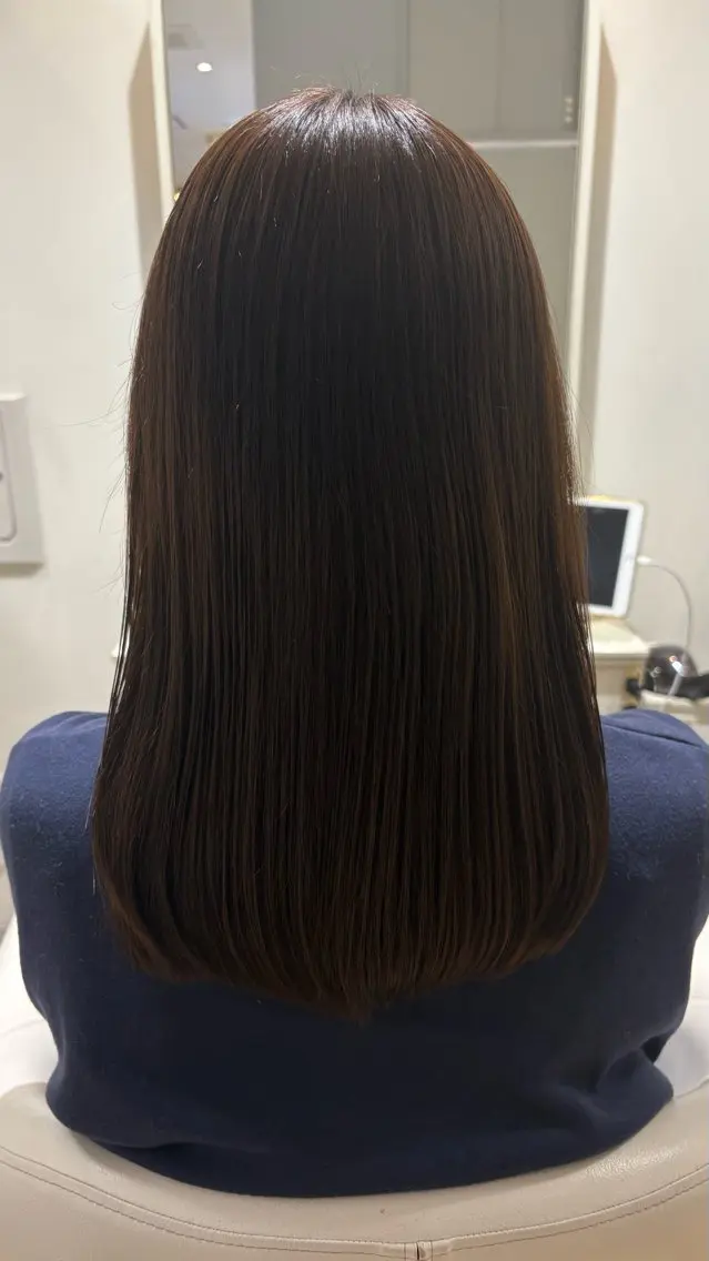 ロング カラー カット トリートメント 似合わせ 顔周りYUUGAのヘアスタイル