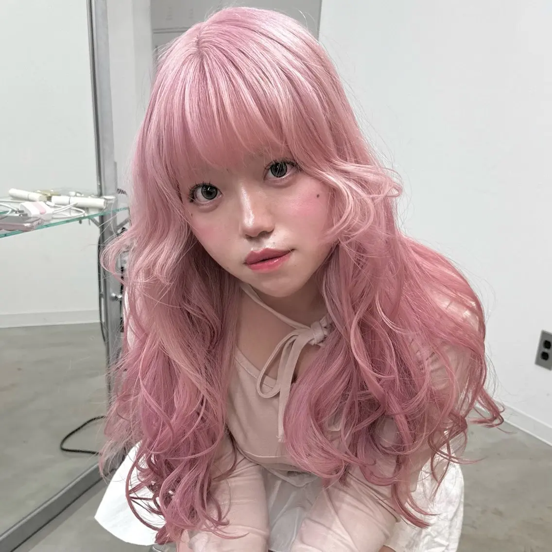 ロング カラー エクステモデル募集 💗大阪梅田/川上のヘアスタイル