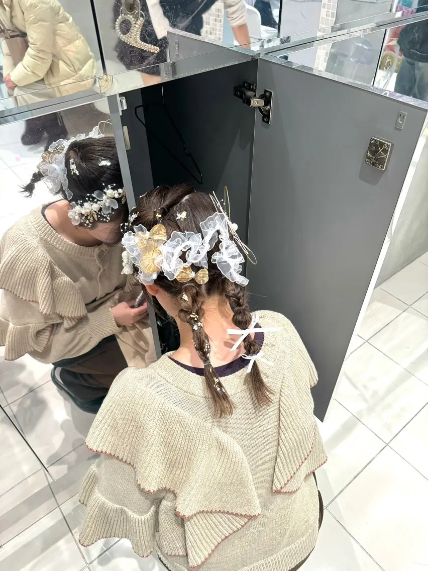 セミロング ヘアセット 透明感カラー🪡🤍 nanao🤍🪡のヘアスタイル