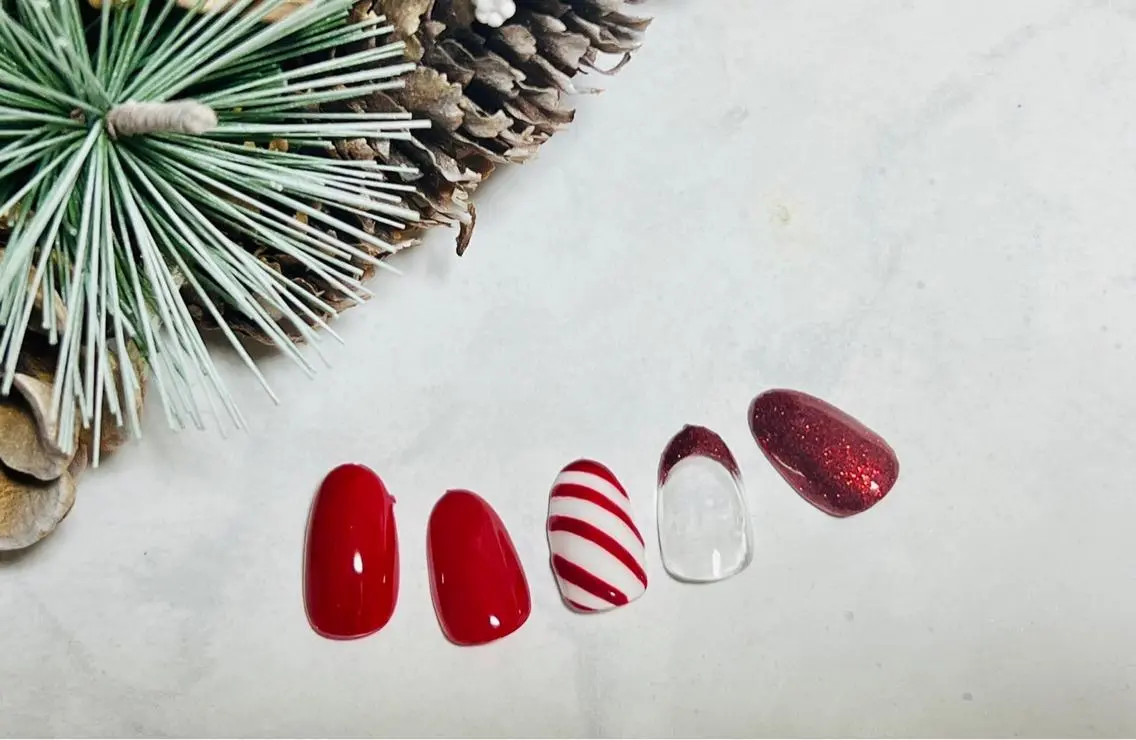 ネイル 冬ネイル クリスマス kiki nail &brow二子玉川のネイルデザイン