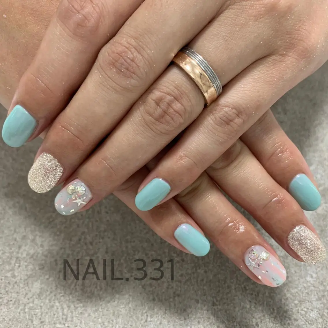 ネイル 夏ネイル フットネイル Nail 331のネイルデザイン
