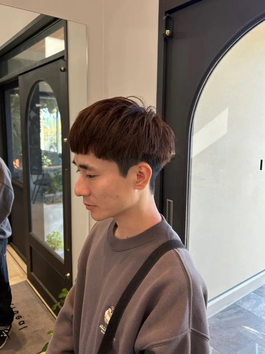 カラー メンズ 石田 俊介のヘアスタイル