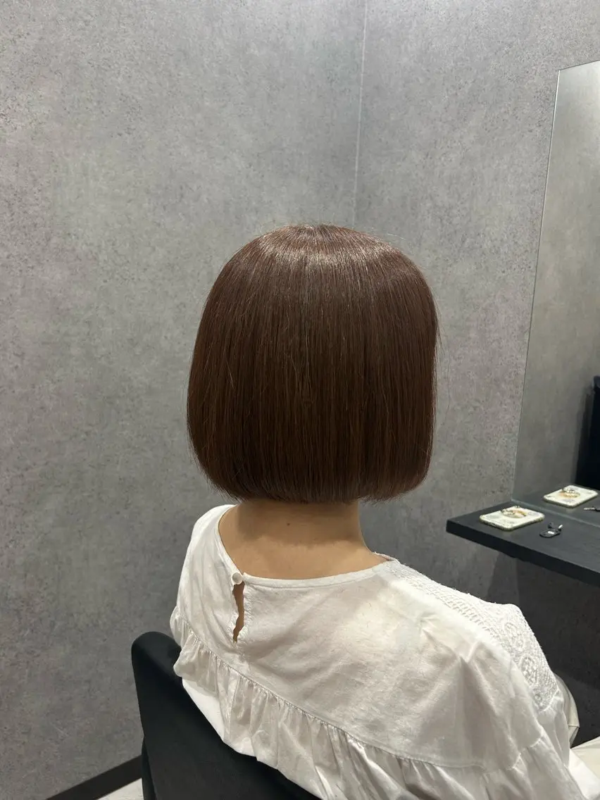 ミディアム ボブ 佐野 彩音のヘアスタイル