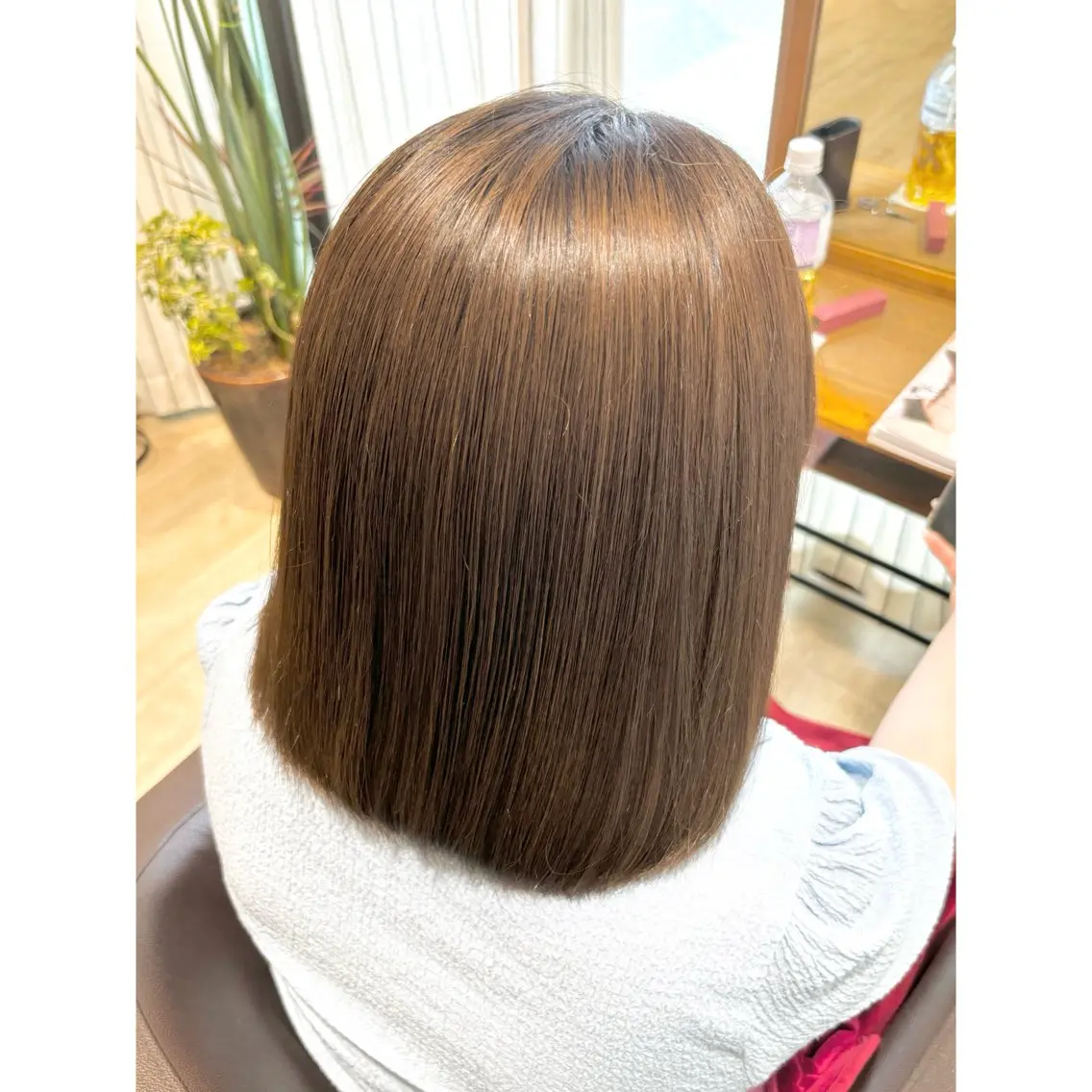 ショート ボブ 伸ばしかけ 髪質改善 トリートメント トリートメント はしもと あかりのヘアスタイル