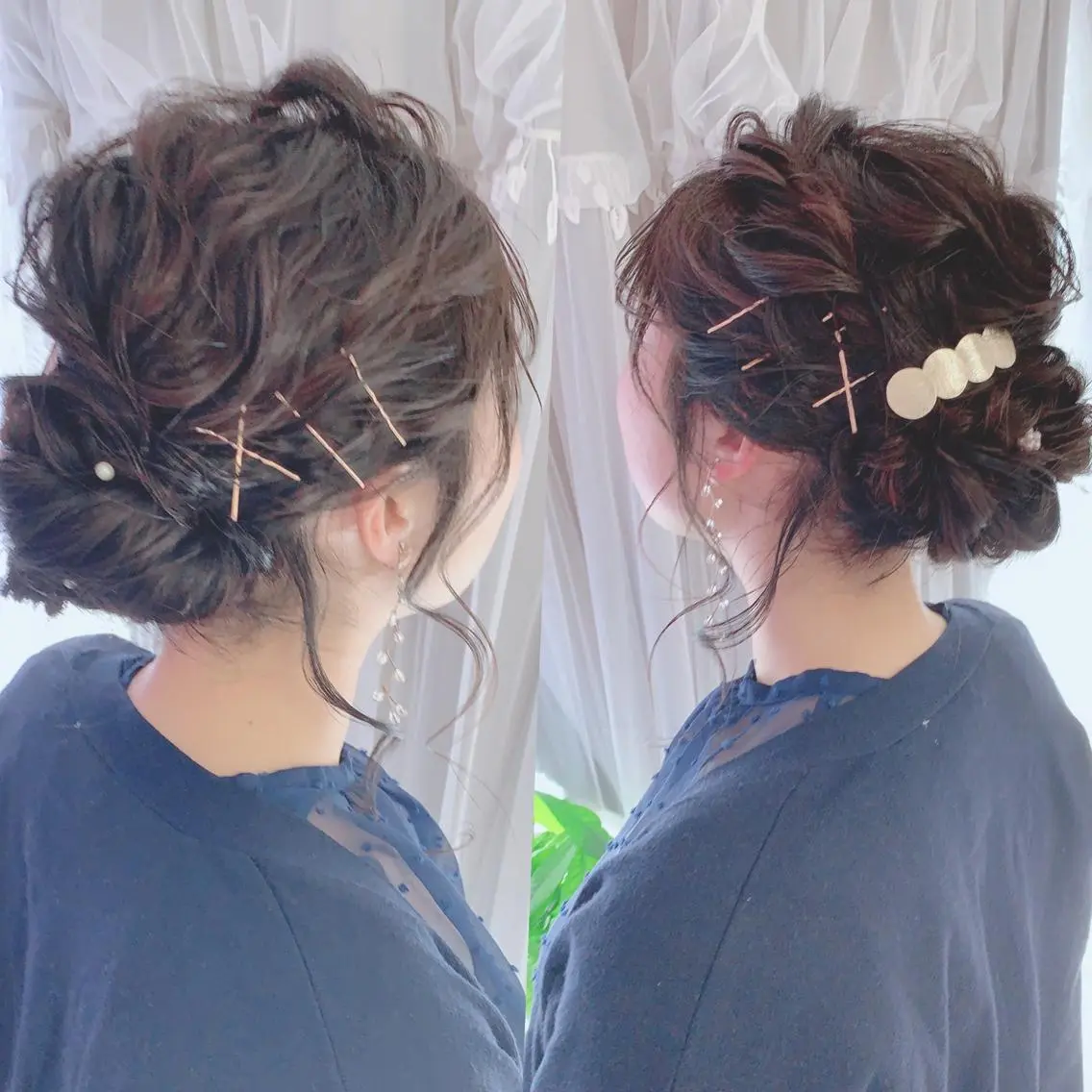 ヘアセットヘアアレンジの写真