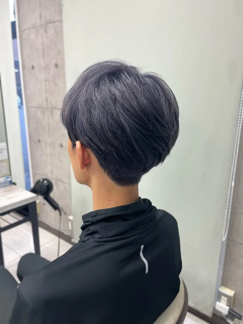 ショート カラー メンズ メンズブリーチ ブリーチ カット ヘアカラー トリートメント 牧野恭平 【★酸性縮毛矯正★】のヘアスタイル