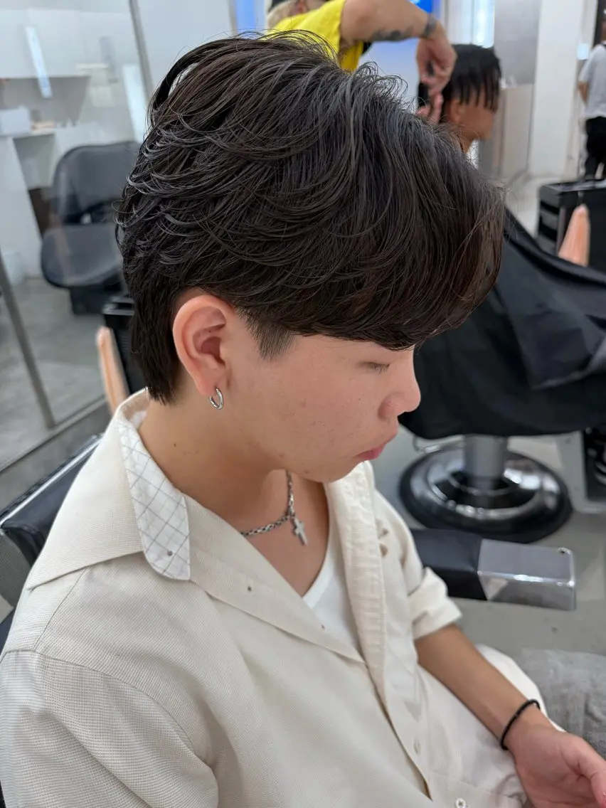 ショート パーマ メンズ カット パーマ トリートメント 亀井隆汰/メンズ専門 パーマ特化美容師のヘアスタイル