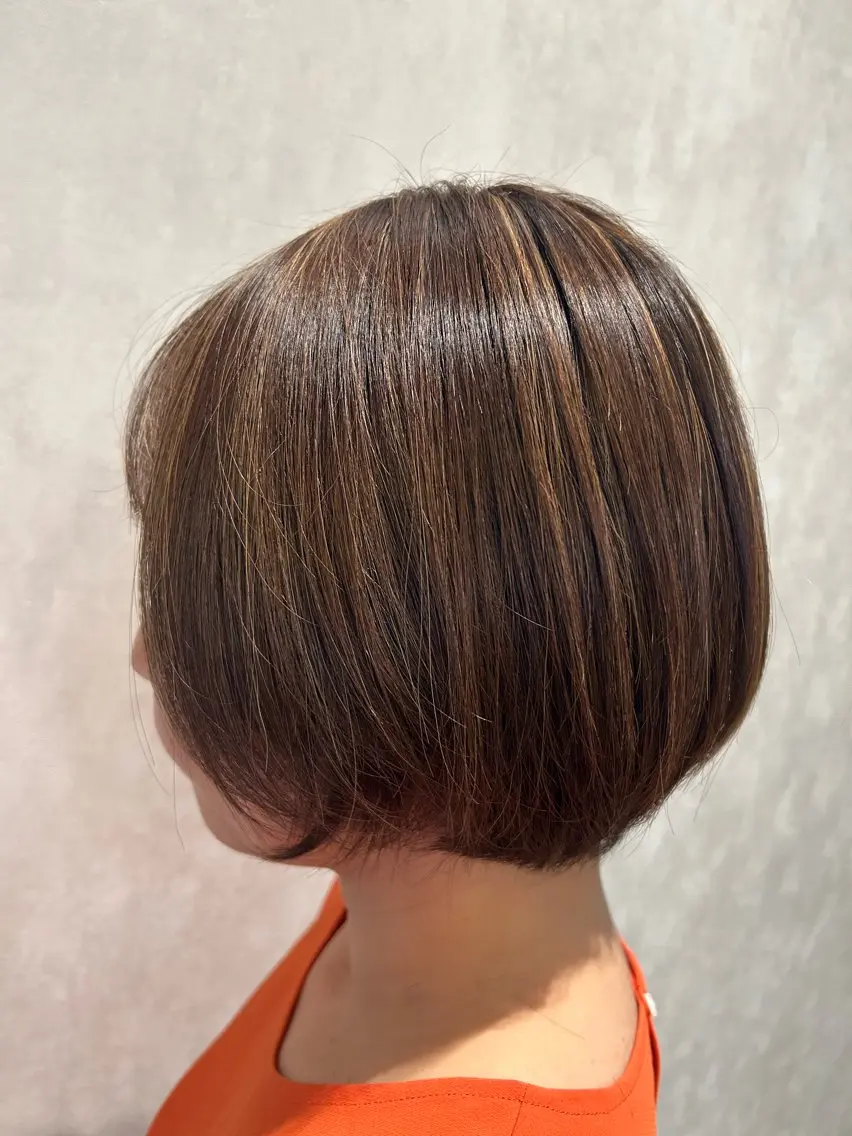 ショート ハイライト きむら はるみのヘアスタイル