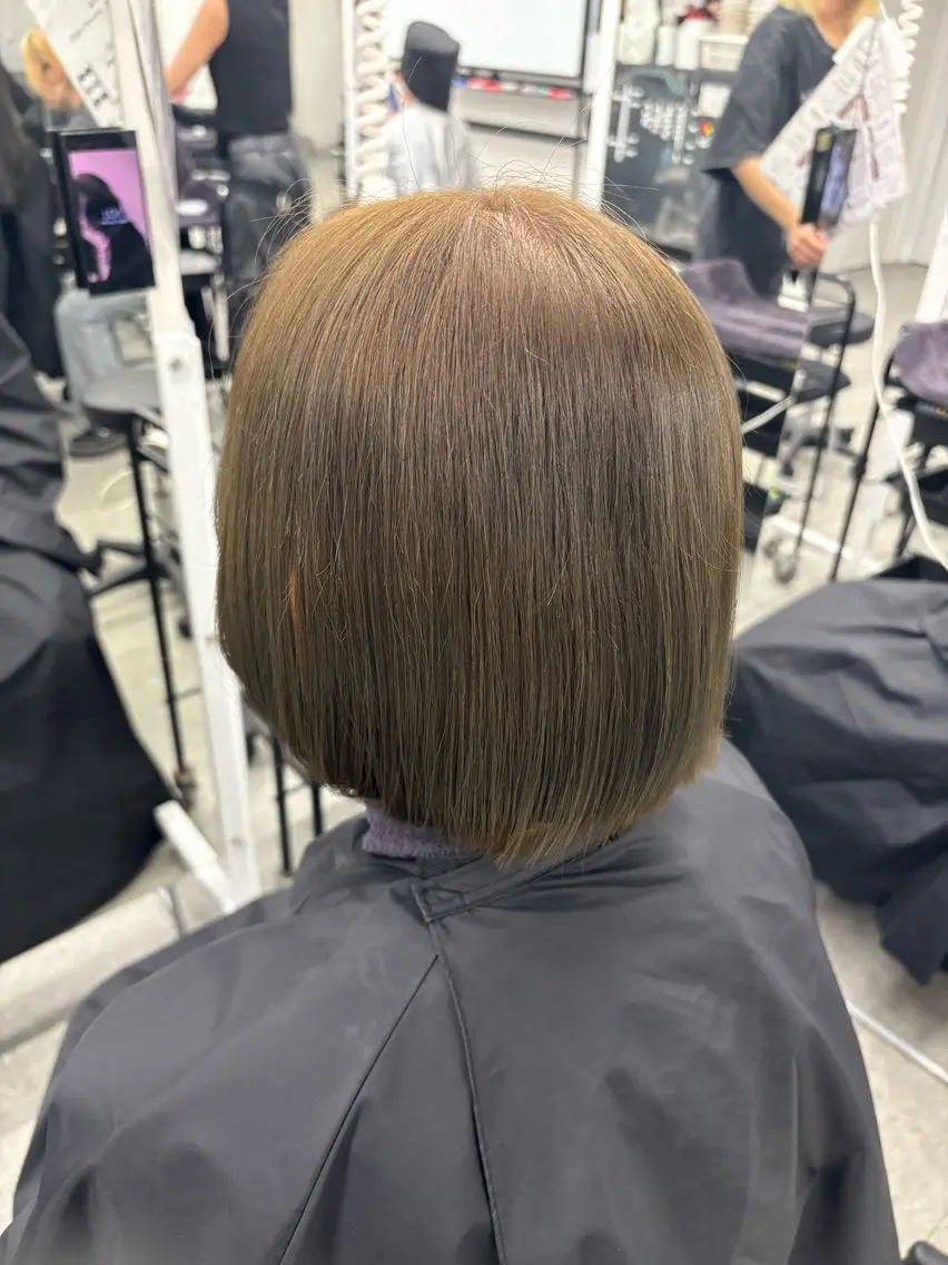 ミディアム カラー ヘアカラー 野口 楓華のヘアスタイル
