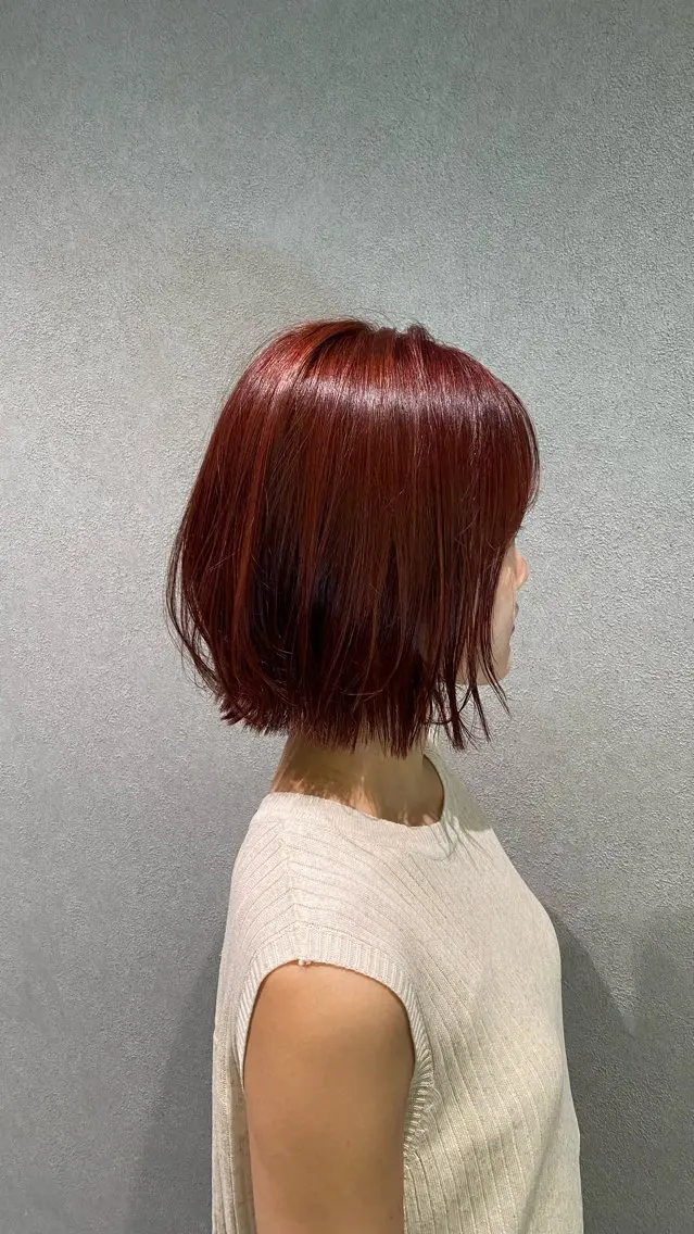 ショート カラー ブリーチ ブリーチなしカラー Chouette .ayakaのヘアスタイル