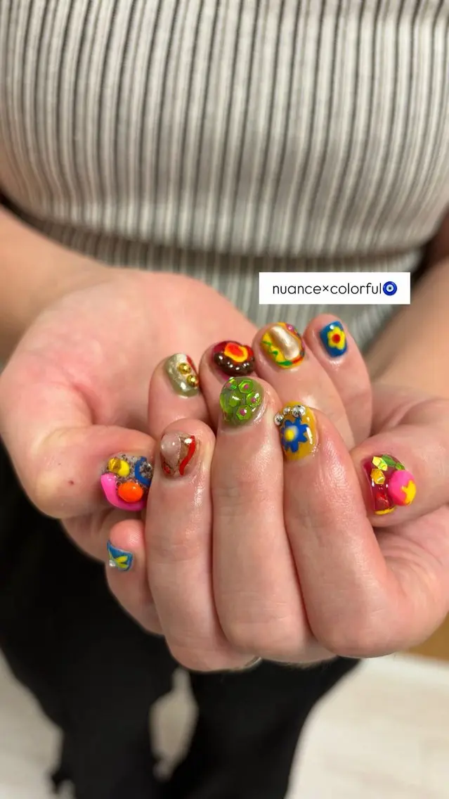 ネイル ショートネイル KAWAI MAOのネイルデザイン